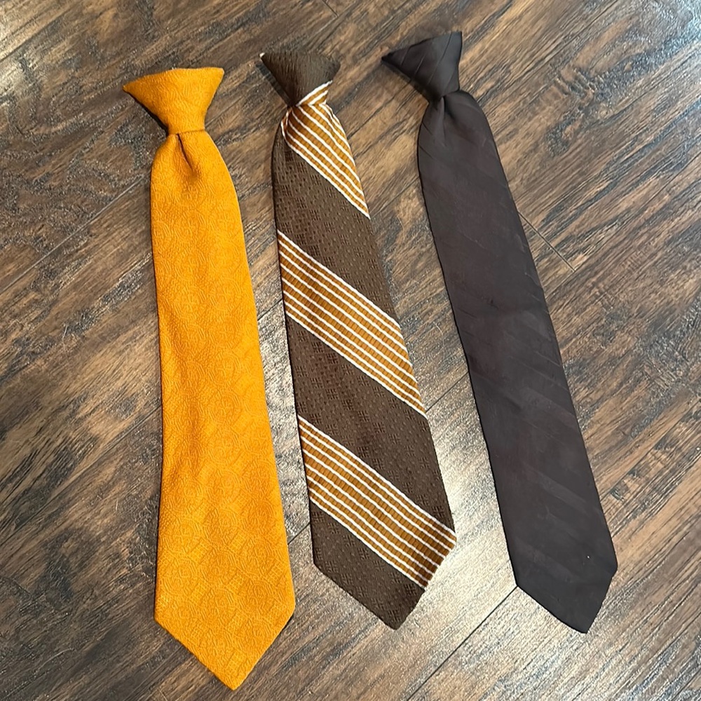 Vintage Clip On Tie Lot